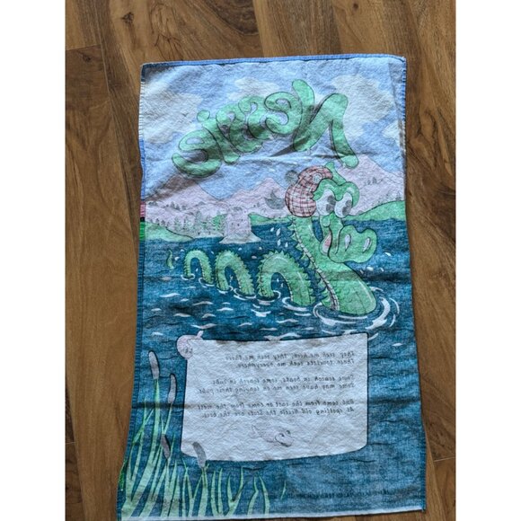 Vintage Scottish Nessie Tea Towel By Innes & Crome Ltd Designed In Scotland - Picture 2 of 9